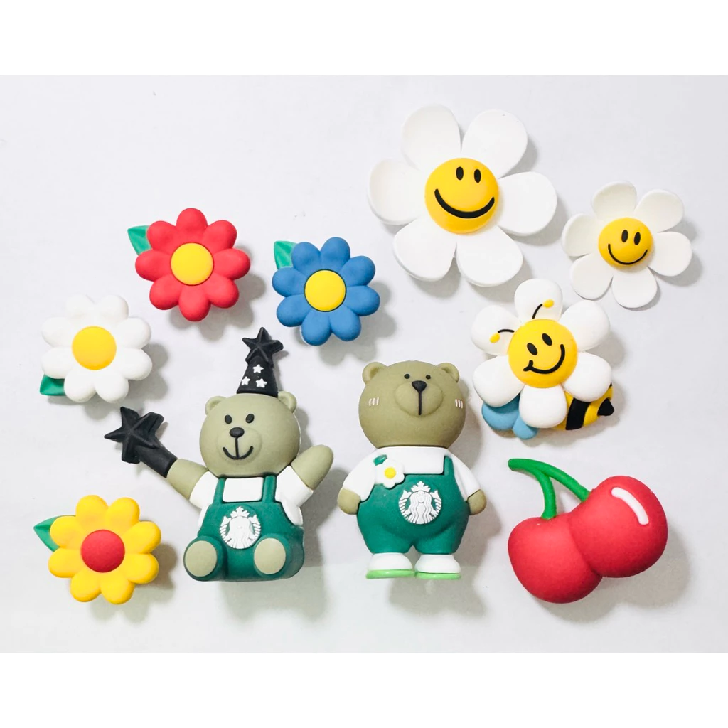 ตัวติดรองเท้ามีรู 3D ลายหมีสตาร์บัค Shoe Charm Bear Starbucks thumbnail 3