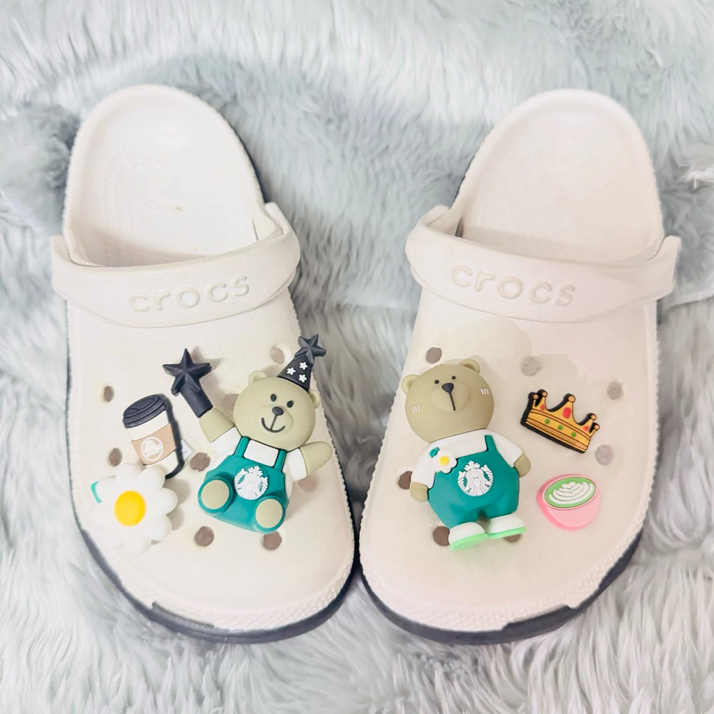 ตัวติดรองเท้ามีรู 3D ลายหมีสตาร์บัค Shoe Charm Bear Starbucks thumbnail 8