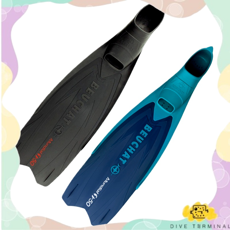 Scuba Fin Beuchat Mundial One  | ตีนกบฟรีไดฟ์ยอดนิยม | Full Foot ฟินดำน้ำลึก Spearfishing