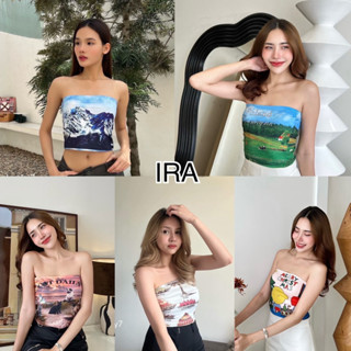 BY IRA  (23001) Strapless collection เกาะอกพิมพ์ลาย สุดเก๋ ล…