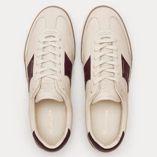 Mustard Sneakers Victor - Cream/Wine | รองเท้าหนังแท้