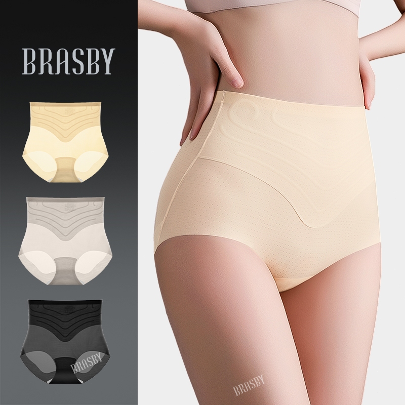 🎉Brasby🎉กางเกงในไร้ขอบเอวสูง กางเกงในหญิง รู้สึกเย็น รัดรูปสุดเซ็กซี่ ซ่อนรอย ยกก้นเพรียว