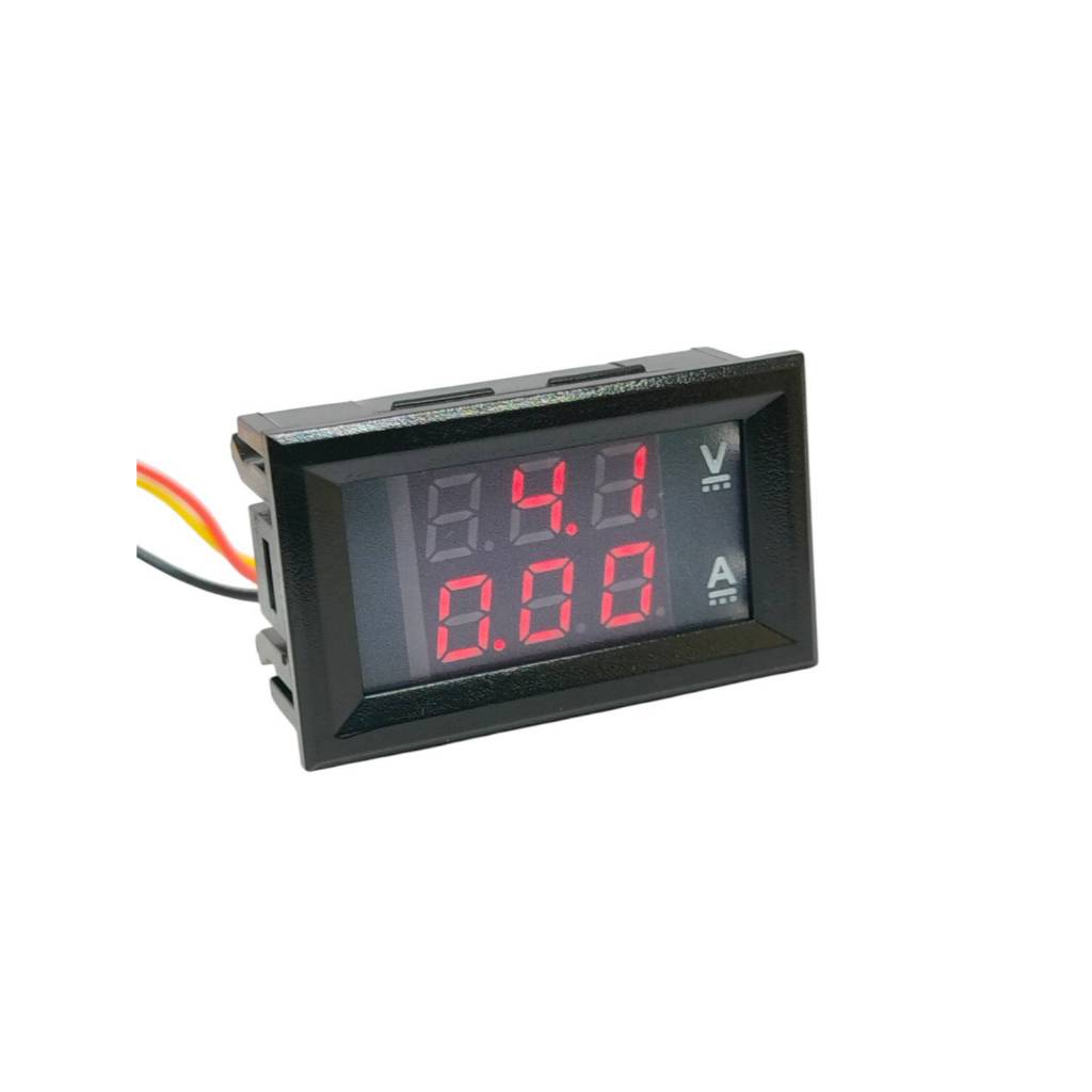 ดิจิตอล โวลต์แอมป์ มิเตอร์ เครื่องวัดโวลต์แอมป์มิเตอร์ DC 0-100V 10A ราคา ถูกที่สุด ดีลบีเคเค แกลเลอรีภาพที่ 3