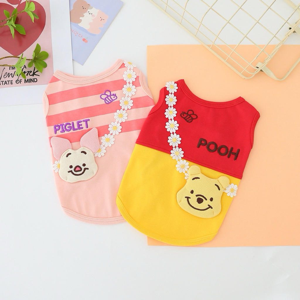 📢พร้อมส่ง📢 Pooh&Piglet เสื้อผ้าชุดหมาแมวสุนัขสัตว์เลี้ยง