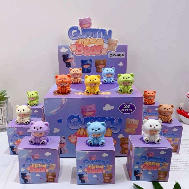 [พร้อมส่ง] กล่องสุ่มGummy Bear โมเดลหมีgummy bear แบบแยกจุ่ม