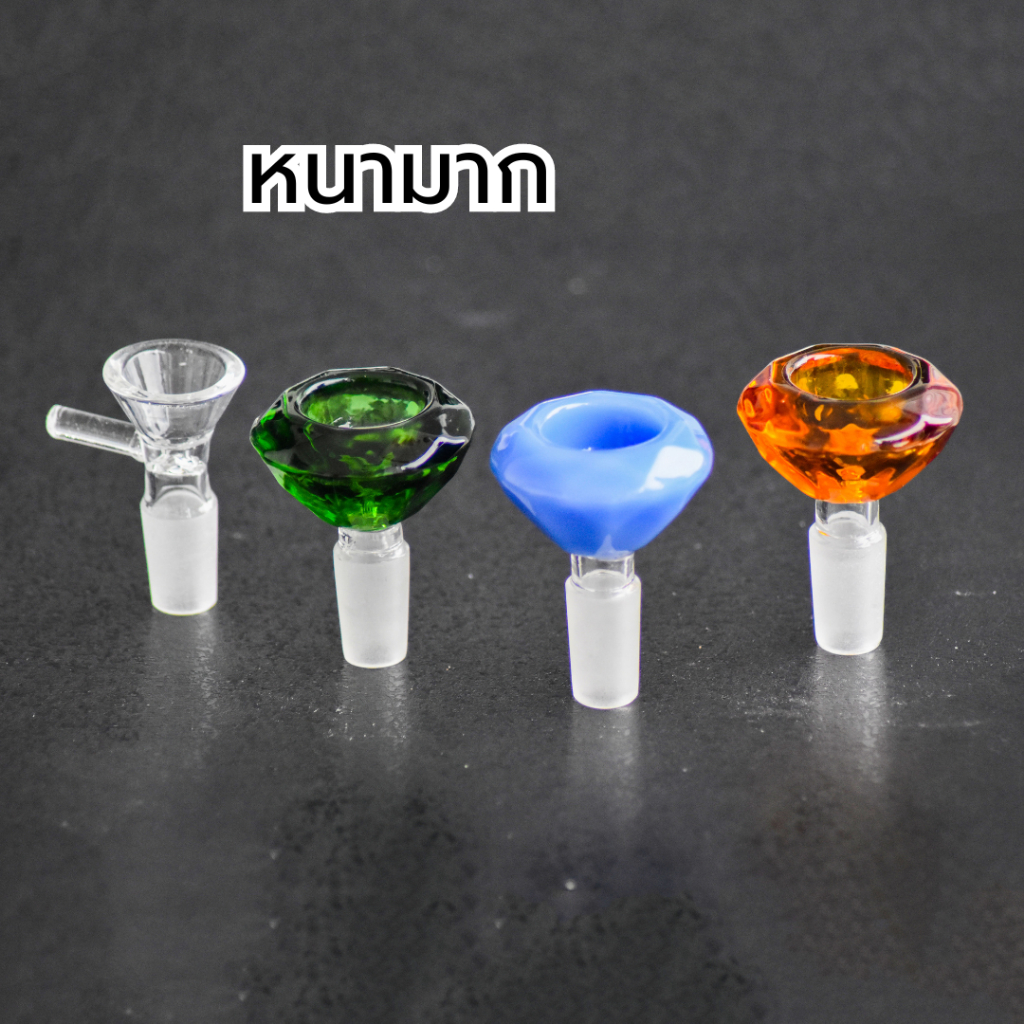 โจ๋แก้วทรงเพชร สีสวย แก้วหนา ขนาด 14.5MM พร้อมส่ง