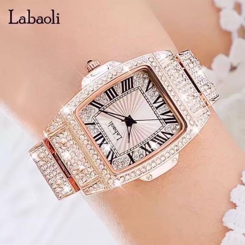 นาฬิกาแบรนด์ Labaoli งานแท้ นาฬิกากันน้ำ สินค้ามีพร้อมกล่อง ถุง และการ์ดประกันเครื่อง ครบชุด หน้าจอกันรอย นาฬิกาผู้หญิง