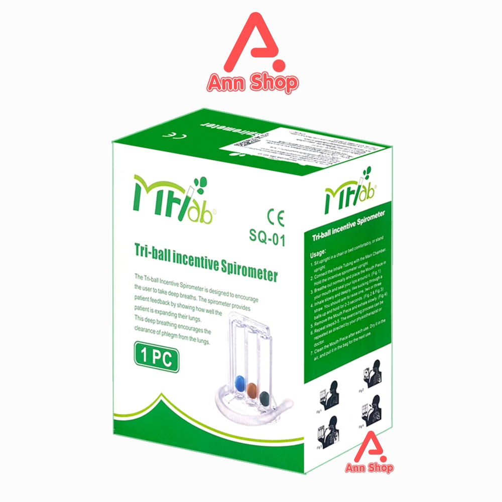 MFLab Triballs Incentive Spirometer 1200ml. เครื่องบริหารปอด เครื่องดูดบริหารปอด แบบ Triflow DD 5311
