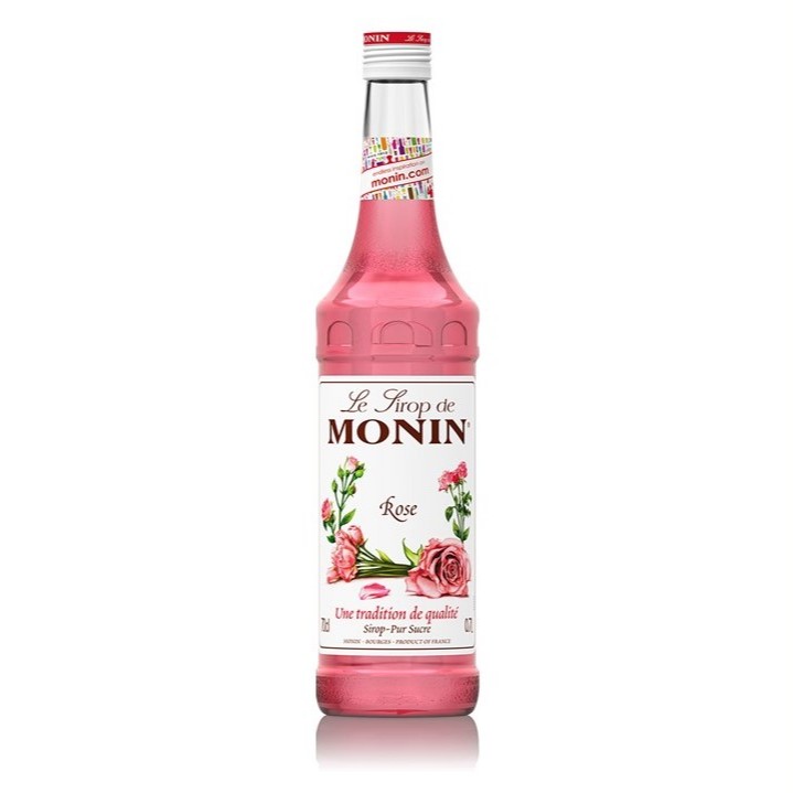 (ขวดเปล่า) โมนิน ไซรัป Rose ((Empty Bottle) Monin Syrup Rose) 700 ml.