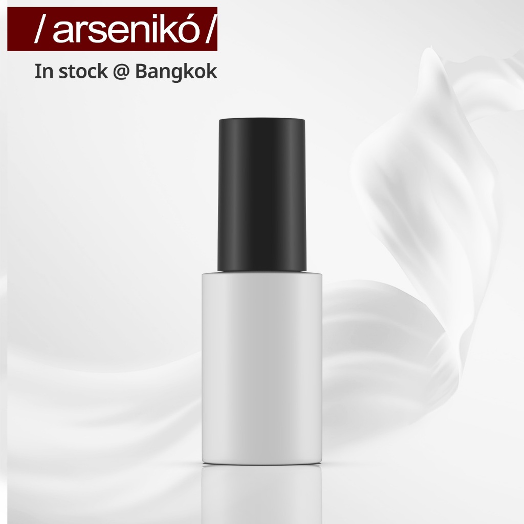ขวดแก้วใส่โลชั่น+หัวปั้ม ขวดเซรั่ม (สีขาวมุก 30 ml.) เกรดพรีเมี่ยม ชนิดหนาพิเศษ