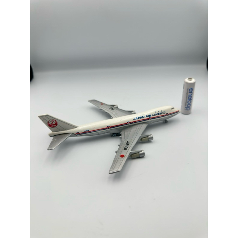 โมเดลเครื่องบิน (RARE) 1978 TOMY Tomica Boeing 747 JAL 1/415 1978 Jumbo Airliner Diecast Model Made 