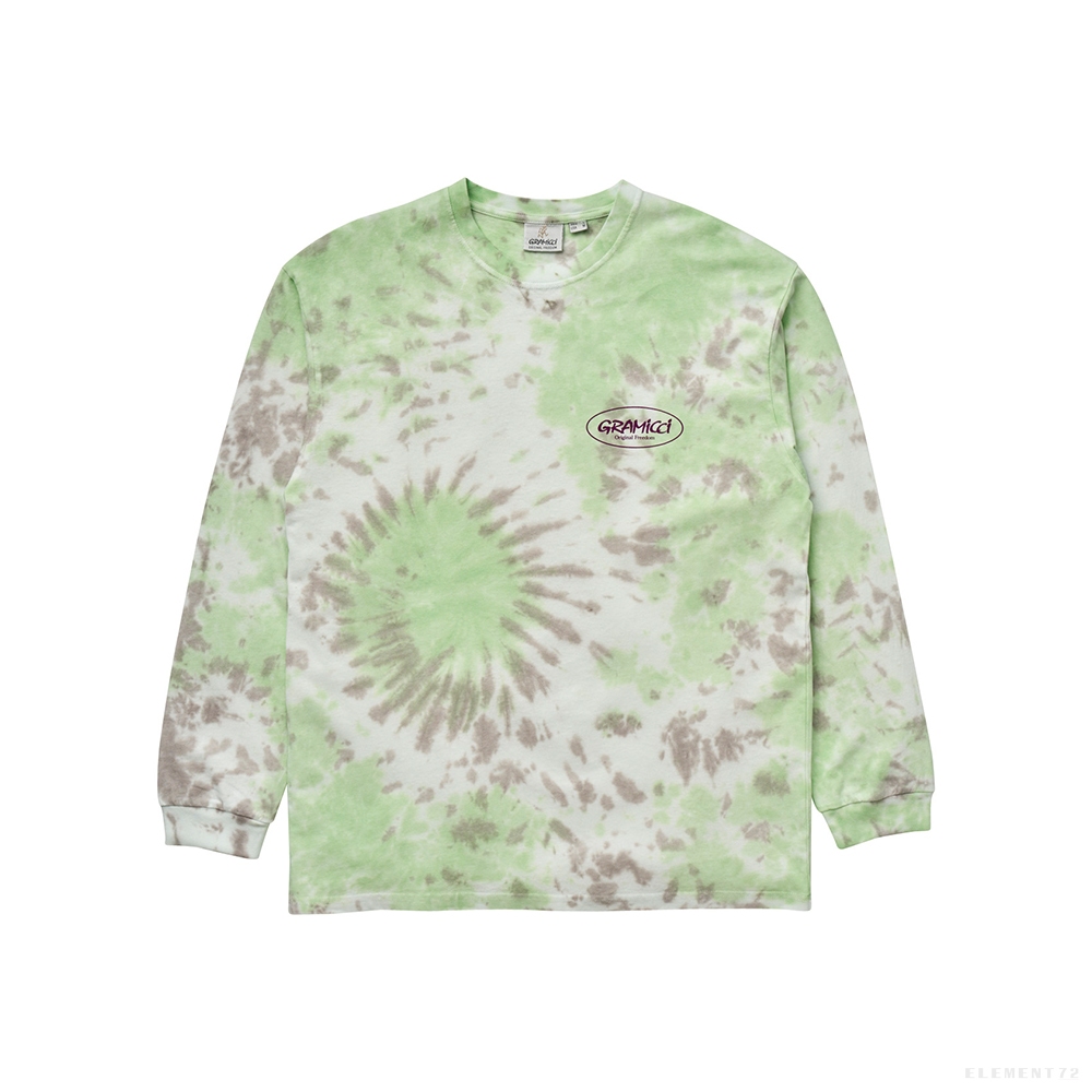 Gramicci เสื้อยืด รุ่น UNISEX GRAMICCI OVAL L/S TEE GREEN TIE DYE