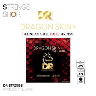 สายเบส DR Strings Dragon Skin+ Coated Bass Guitar Strings St…