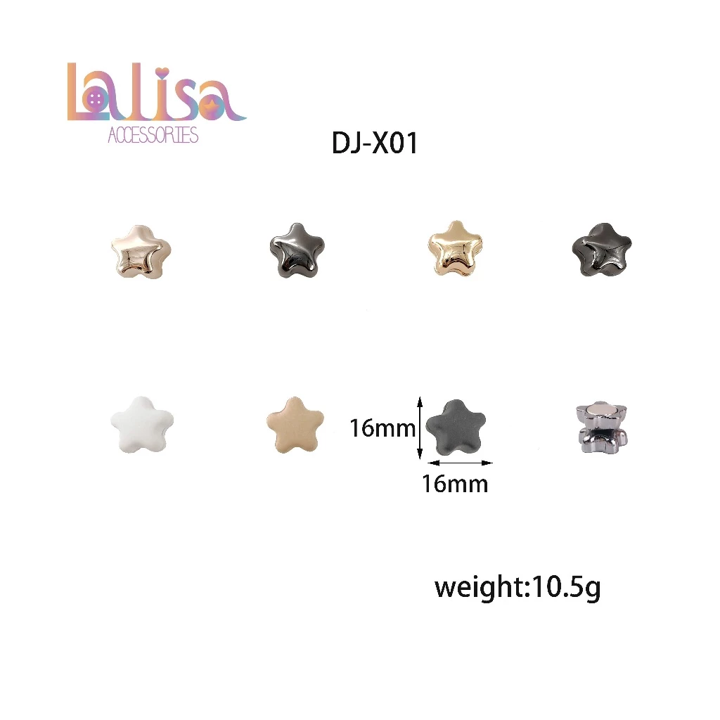 แม่เหล็กผ้าคลุมรูปดาว กระดุมแม่เหล็กติดผ้าพันคอ ฮิญาบสวยๆ มุสลิม (1 ชิ้น) magnet scarf buckle DJ-X01