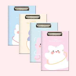 ID888 คลิปบอร์ด A4 Clip Board แผ่นรองเขียน ลายการ์ตูนน่ารัก