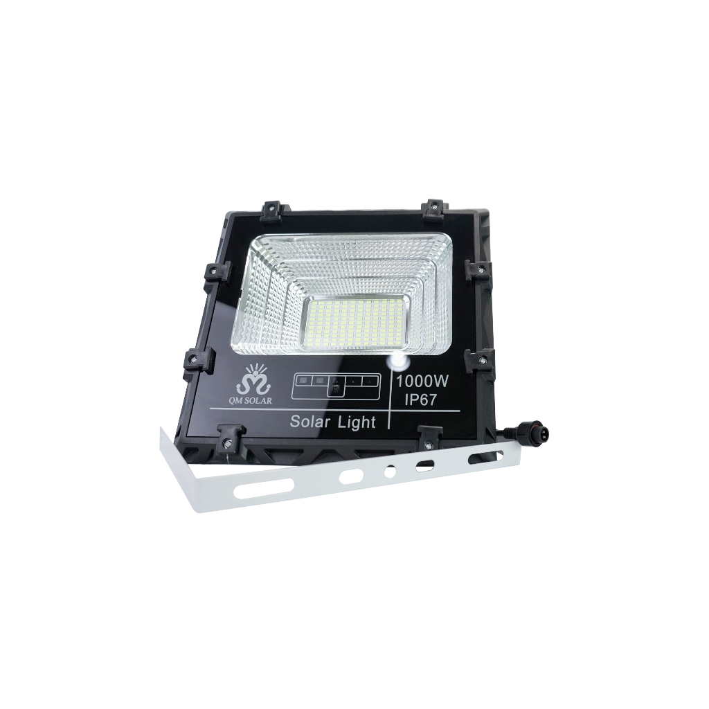 QM SOLAR ไฟโซล่าเซลล์ สปอตไลท์พลังงานแสงอาทิตย์ รุ่น QM-F1000W  กันน้ำได้ ใช้พลังงานแสงอาทิตย์ 100%