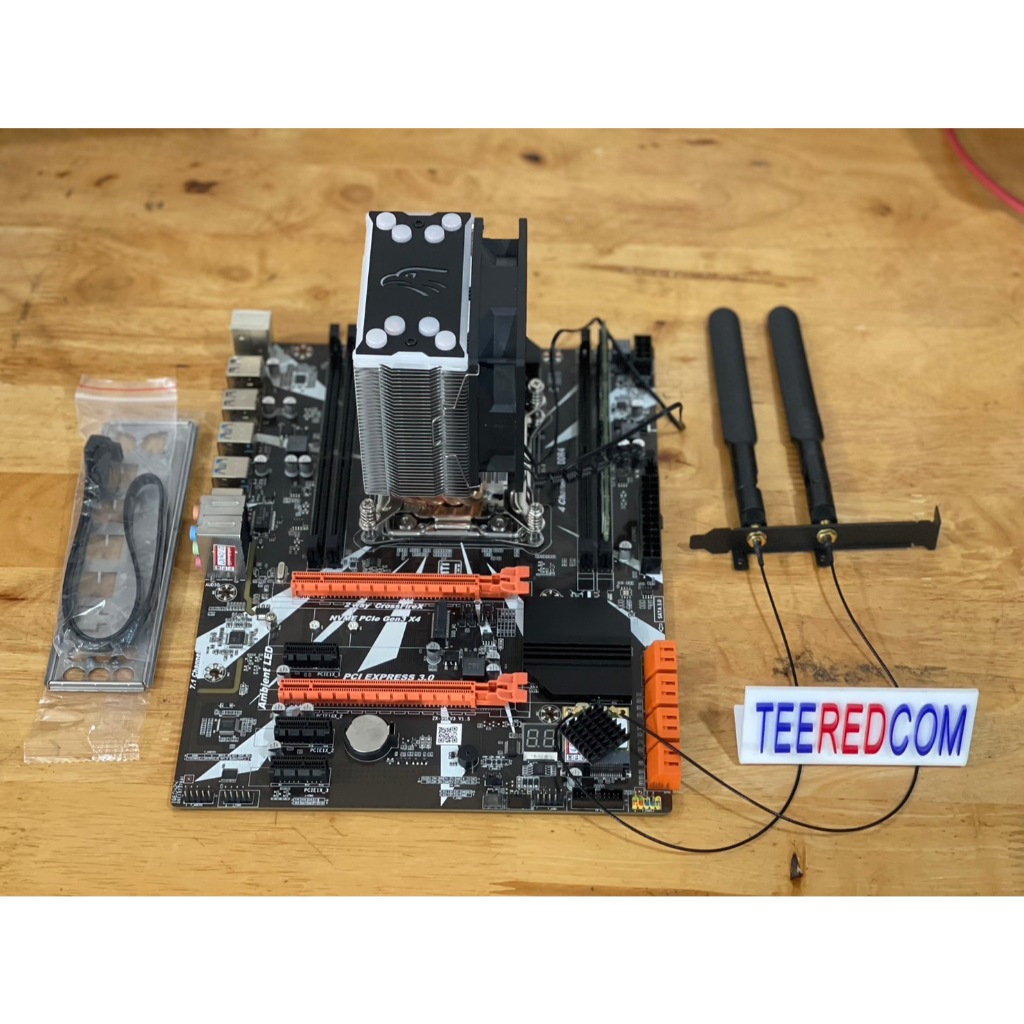 ชุด 18คอร์ Mb x99 wifi bluetooth +cpu intel xeon e5 2697V4 18c/36t +ram ddr4 16-128gb SSD M.2 NVME 2