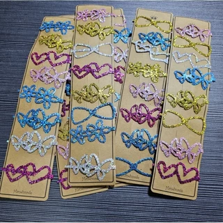 12ตัวกิ๊บเปาะแป๊ะสีดำยาว4เซนครึ่งเเละ5เซนครึ่ง6cm-7cmเลื่อนดูเเบบได้มีหลายขนาดหลายสีคละเเบบพร้อมส่งในไทยค่ะขอบคุณค่ะ