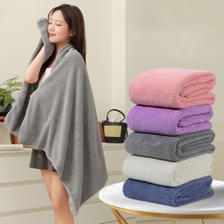 YJB-01 【ขนาด140x70ซม.】ผ้าเช็ดตัว ผ้าขนหนูรังผึ้ง สามารถใส่อา…