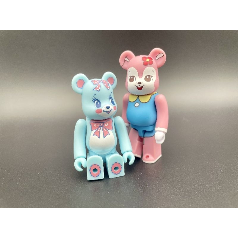 (ของแท้) คู่ BE@RBRICK 100% + 100% Series 48 Artist & Secret Artist: SWIMMER Blue & Pink (bearbrick)