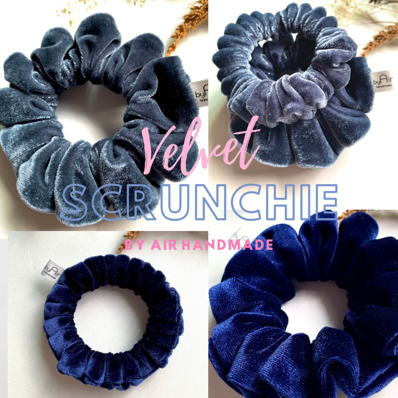 SCRUNCHIES ยางรัดผมโดนัท ผ้ากำมะหยี่ เกรดพรีเมียม SCRUNCHIES velvet
