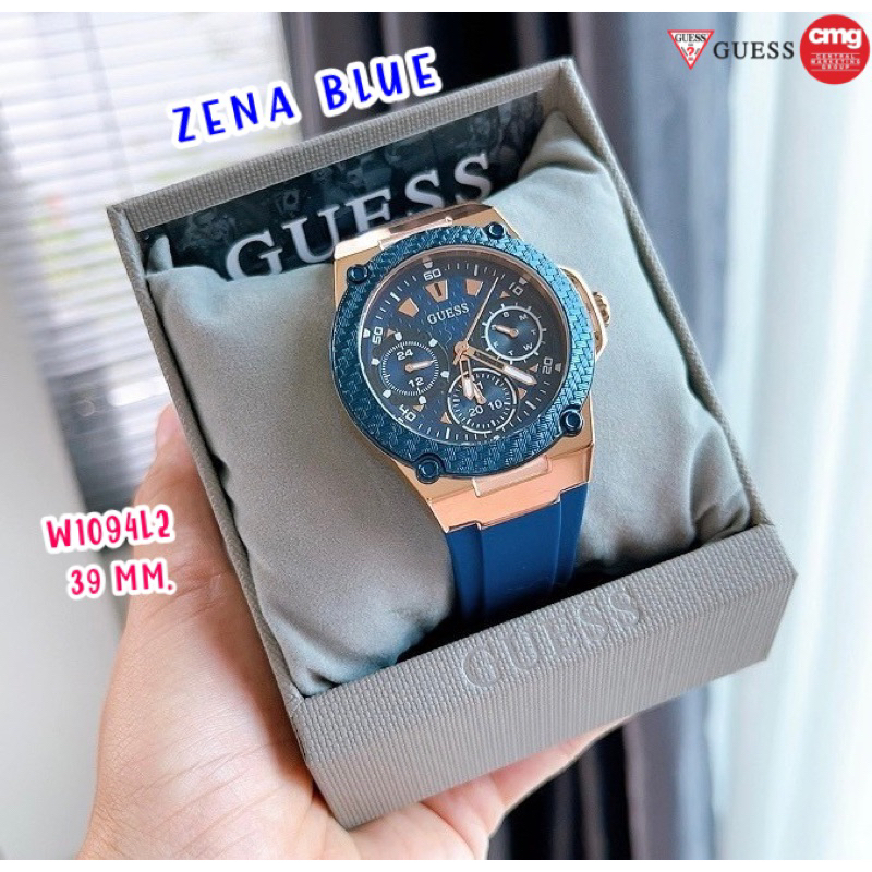 นาฬิกาผู้หญิง Guess W1094L2 Zena Blue ของแท้