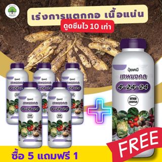 ปุ๋ยน้ำสูตร 4-24-24 ( ซื้อ 5  แถมฟรี  1 ขวด ) สูตรพรีเมี่ยม …