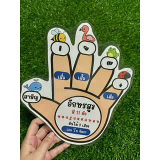 สื่อมือผันเสียงอักษร 3 หมู่ขนาดใหญ่ สื่อการสอนภาษาไทย