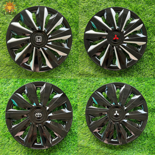 ใหม่ ฝาครอบกระทะล้อรถยนต์ 1ชุด มี 4 ฝา สีทอง/บรอนด์/สีชมพู ล…