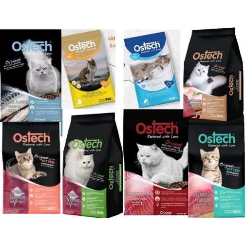 (1+1)อาหารเม็ดแมว Ostech ขนาด 900 กรัม*โปรดอ่านรายละเอียดก่อนสั่งซื้อ