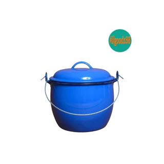 หม้อหูหิ้ว เคลือบสีน้ำเงิน หม้ออวย มี 9 ขนาด (16,18,20,22,24,26,28,30,32,cm.) ตรากระต่าย*สามารถออกใบกำกับภาษีได้ค่ะ