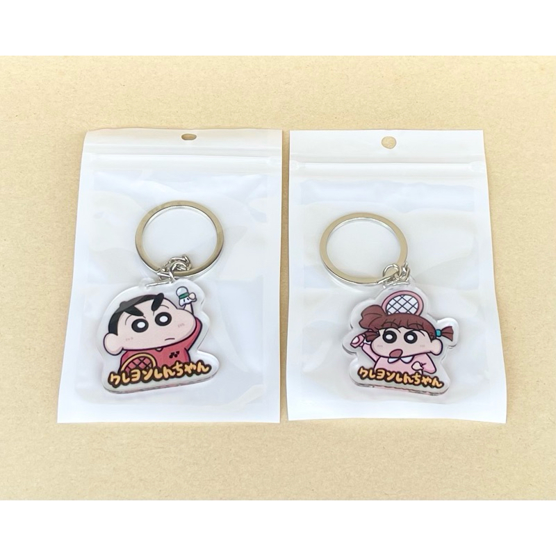 💚พร้อมส่งจากไทย💚 พวงกุญแจ CRAYON SHINCHAN ตีแบด