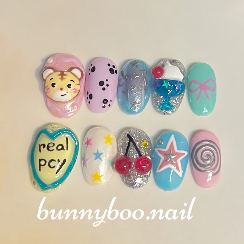 💅เล็บปลอมเจล chanyeol 🐯💕