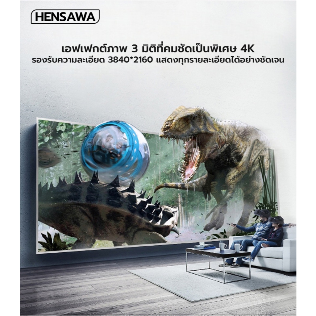 HENSAWA VC101 2.0 4K 60HZ  HDMI Cable สาย HDMI to HDMI สำหรับ ต่อเข้าคอม TV แล็ปท็อป PS4 PC Monitor Switch