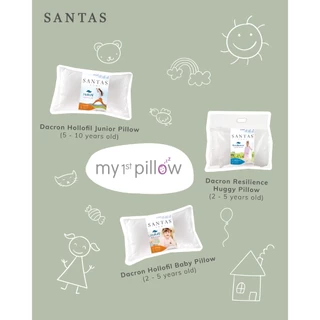SANTAS หมอนหนุนเด็ก รุ่น DACRON HOLLOFIL® JUNIOR แถมฟรีปลอกหมอน คละสี คละลาย