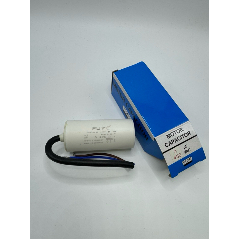 คาปาซิเตอร์ สาย 3uf, 3.15uF / 450V Fuye