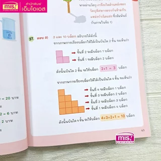 MISBOOK หนังสือติวเข้มสอบเข้าสาธิต ป.1 เจาะข้อสอบย้อนหลัง 15 ปี เชาวน์ปัญญา มิติสัมพันธ์
