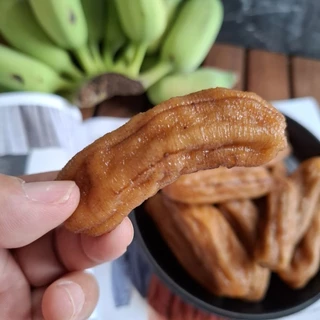 กล้วยตากป้าแต๋ว ขนาด500 กรัม หวานน้อยอร่อยมากหวานธรรมชาติจากบางกระทุ่ม