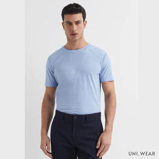 เสื้อยืดผู้ชาย UNIWEAR ผ้าSuper Soft เสื้อยืดดำ นุ่มยืดเยอะไม่ย้วย