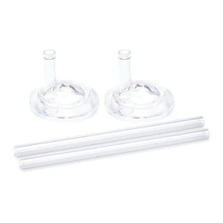 ชุดหลอดหัดดูด Grosmimi Replacement Straw Stage 2 แพ็คคู่ สำหรับขวดนมคอกว้าง ไม่ดูดไม่ไหล (สำหรับเด็กอายุ 12 เดือนขึ้นไป)