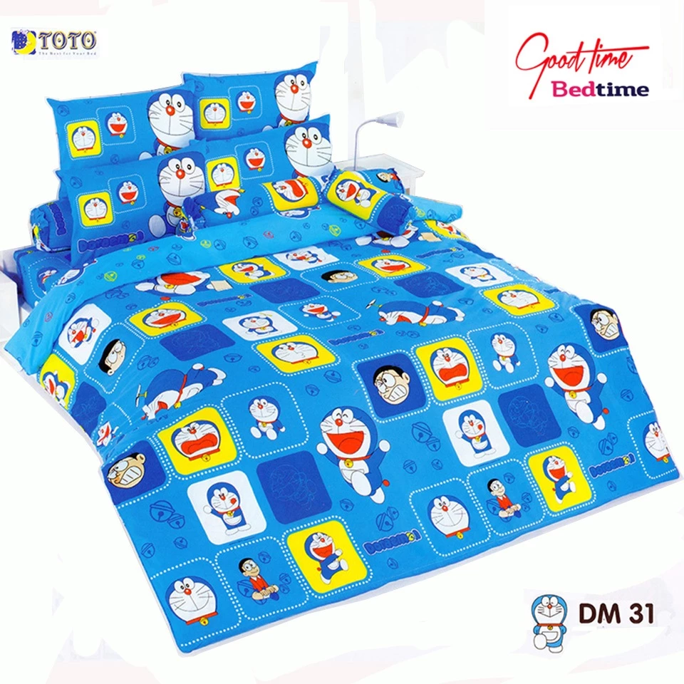 TOTO ผ้าปู 5 ฟุต ลายโดราเอมอน ไม่รวมผ้านวม ลายเลิกผลิต พร้อมส่ง thumbnail 4