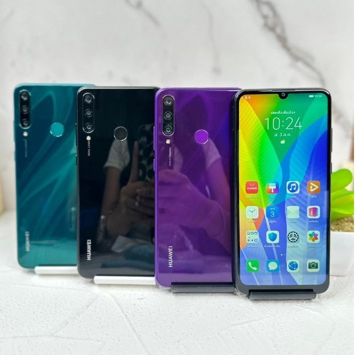 Huawei Y6P(2019) โทรศัพท์มือสองสภาพสวยเหมือนใหม่ ราคาถูก ฟรีชุดชาร์จ