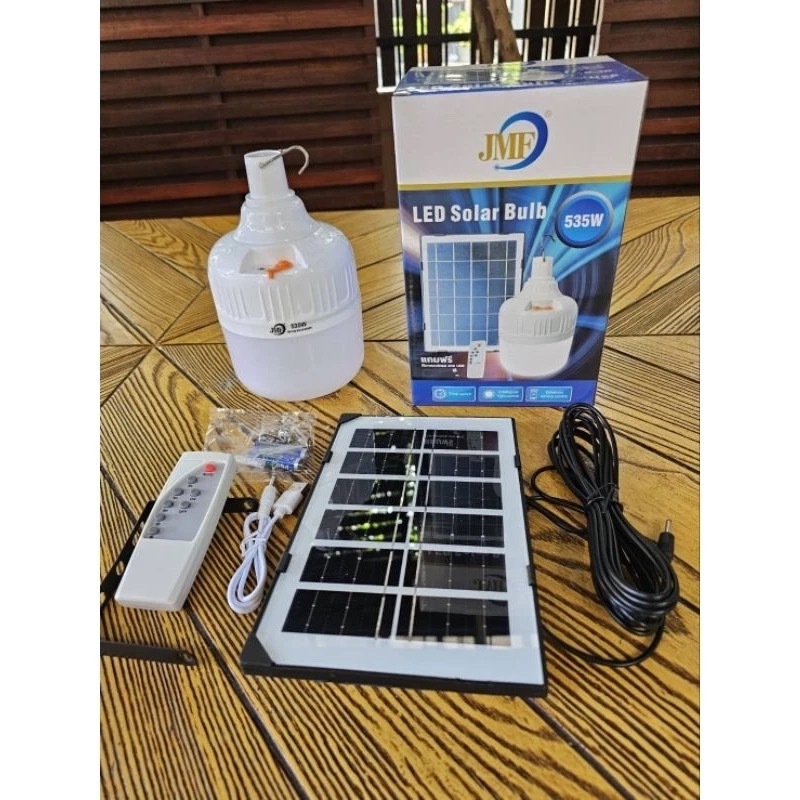 ๋JMF-535 หลอดไฟตุ้มโซล่าเซลล์ หลอดไฟพกพา LED แสงขาว ไฟตุ้มจาก JMF ของแท้!!