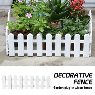 ✨พร้อมส่ง✨ รั้วตกแต่งสวน รั้วพลาสติก PVC สีขาว 50*30cm เหมาะสำหรับรูปแบบสวนต่างๆ สร้างพื้นที่พักผ่อนกลางแจ้งส่วนบุคคล