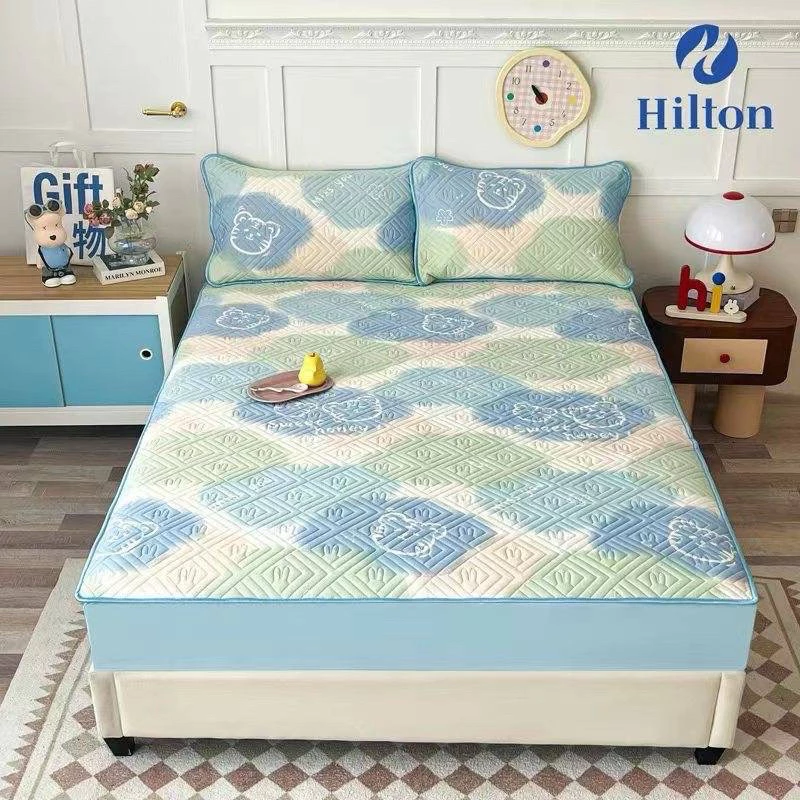 ผ้าปูที่นอนยางพาราเย็น 6 ฟุต Ice mat latex Set 3 ชิ้น Hilton thumbnail 6