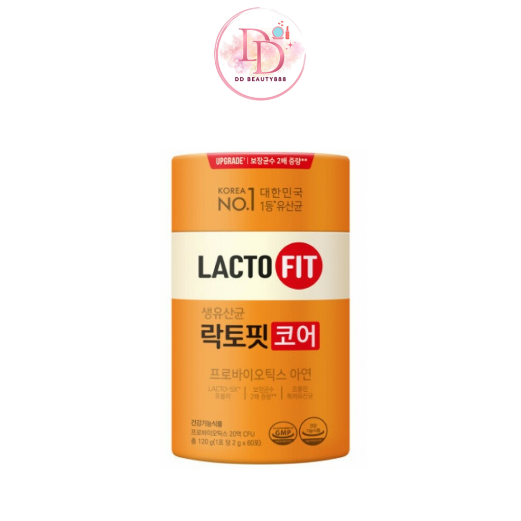 LACTO-FIT Probiotics Core SYN biotic Formula (2g x 60ซอง) สูตรสีส้ม