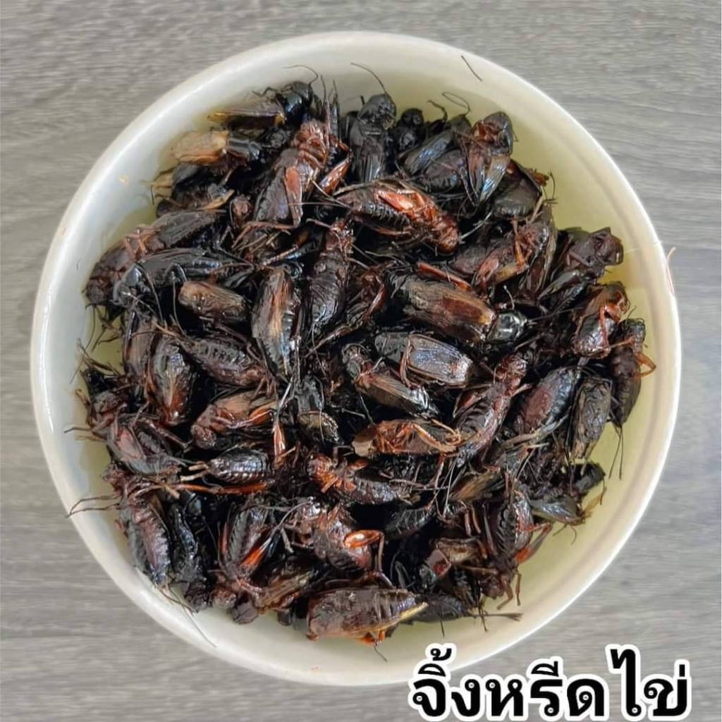 จิ้งหรีดไข่ทอด 140 กรัม