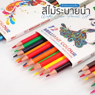 สีไม้ระบายน้ำ เพ้นท์เล็บ 12สี Doodle nail สีไม้เพ้นท์ สีเทียน หรือสีชอล์ก มาวาดลายแทนสีเจล Nail Art