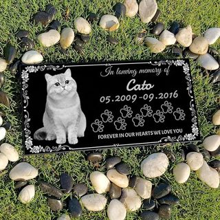 สัตว์เลี้ยง แมว สุนัข หินอนุสรณ์สัตว์เลี้ยง ป้ายหินแกรนิต 20…