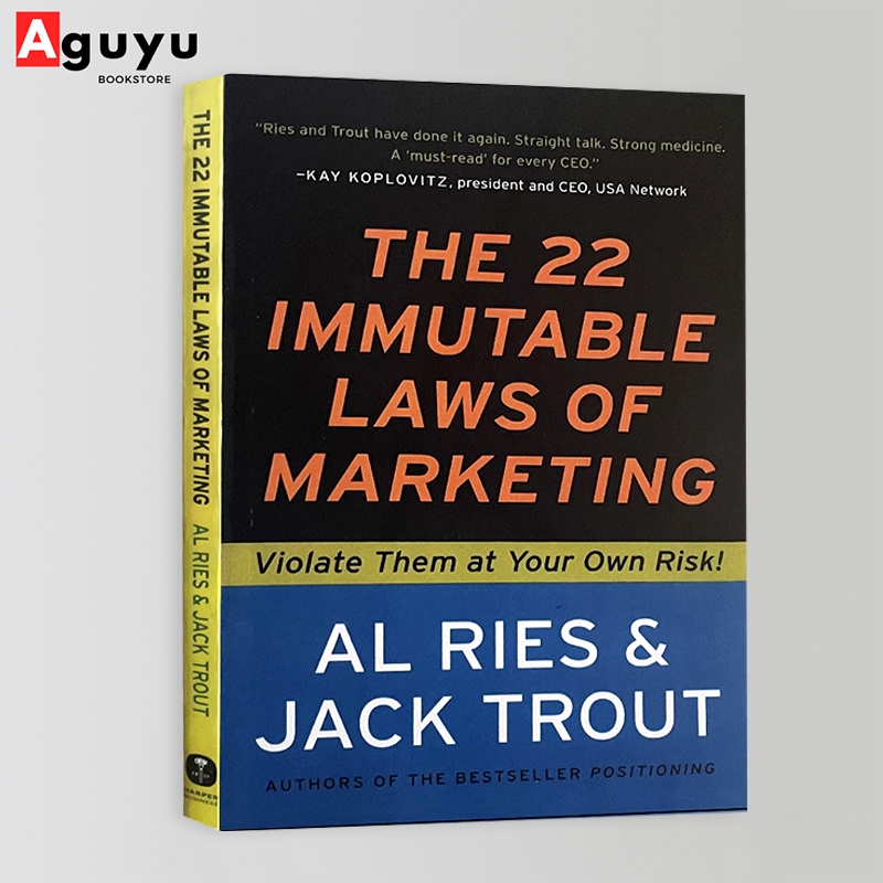 【หนังสือภาษาอังกฤษ】The 22 Immutable Laws of Marketing By Al Ries & Jack Trout Marketing Management English Book